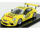 PORSCHEポルシェ 911 991 GT3 CUP N 2 CHAMPION PORSCHE CARRERA CUP SCANDINAVIE 2018 L.SUNDAHL - YELLOW /SPARK 1/43 ミニカー