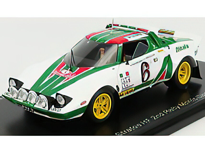 LANCIA STRATOSランチアストラトス HF ALITALIA N 6 2nd RALLY MONTECARLO 1976 B.WALDEGAARD - H.THORSZELIUS - WHITE GREEN RED /SPARK 1/43 ミニカー