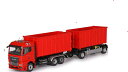 【予約】SET Meiller tipper truck and roll carrier トラック / Conrad 1/50 建設機械 模型