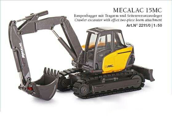 Mecalac 15MC excavator /Conrad 1/50 ミニチュア 建設機械模型 工事車両