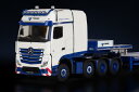 【予約】TADANO MERCEDES-BENZ ACTROS GIGASPACE 8X4 WITH NOOTEBOOM 7-AXLE SEM ILOW LOADER トラック /IMC 1/50 建設機械模型