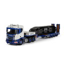 【予約】TADANO SCANIA XT MIDDLE ROOF WITH NOOTEBOOM MCOS 4-AXLE SEMI LOW LOADER WITH RAMPS トラック /IMC 1/50 建設機械模型