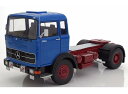 1969 Mercedes LPS 1632 ブルー/レッド トラック トラクタ/建設機械模型 工事車両 Road Kings 1/18 ミニチュア