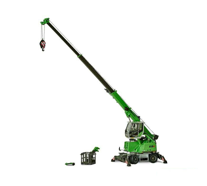 Sennebogenゼネボーゲン telescopic crane 613 Mobil ショベル/ROS 1/50 ミニチュア 建設機械模型 工事車両