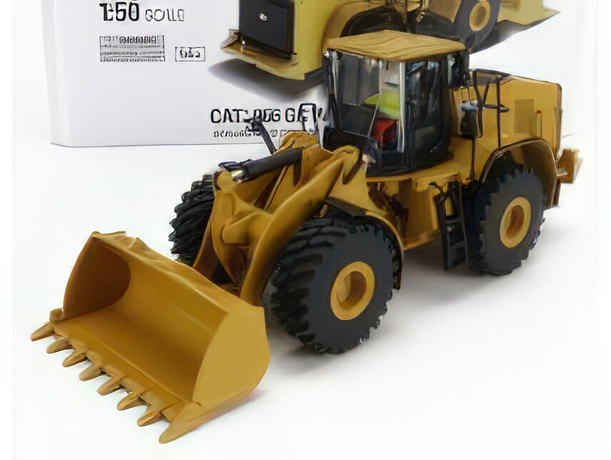 CATERPILLAR CAT966GC RUSPA GOMMATA SCRAPER TRACTOR WHEEL LOADER YELLOW BLACK ホイールローダ / Diecast Masters 1/50 建設機械模型 工事車両