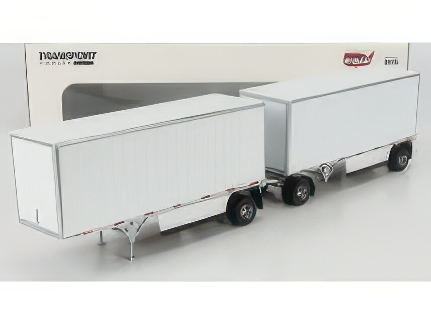 TRAILER AUTO ARTICOLATO WABASH NATIONAL 28' WHITE / Diecast Masters 1/50 建設機械模型 工事車両
