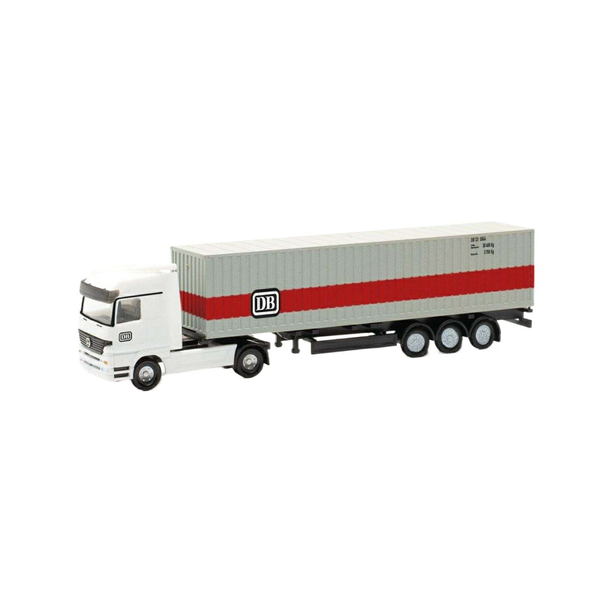 Herpa Deutsche Bahn Mercedes Benz Actros コンテナセミトレーラー Spur N 066853/ Herpa 1/160 模型