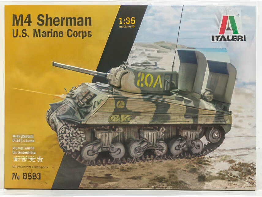 SHERMAN M4 TANK U.S.A. MARINE CORPS 1942 / モデルキット プラモデル / ITALERI 1/35 模型