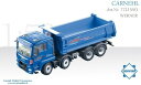 MAN TGS ハーフパイプ ダンプトラック WERNER / CONRAD 1/50 建設機械模型 工事車両