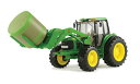 John Deere 7330 トラクター、ベールローダー、ラウンドベールセット ビッグファームシリーズ / ERTL 1/16 農業機械模型