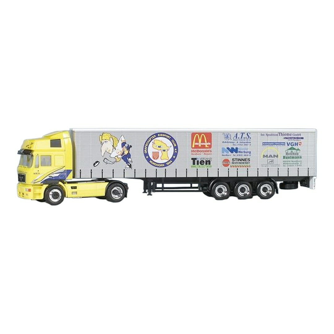 Hot Wheels - Thieme Spedition MAN F2000 HD カーテンサイドセミトレーラー / Herpa 1/87 ミニカー トラック模型