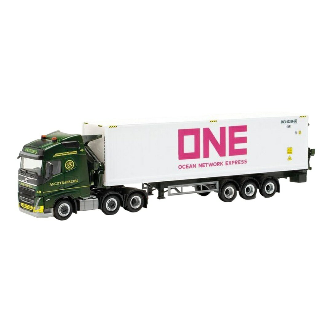 Ancotrans ボルボ FH Globetrotter 6x2 コンテナトレーラー / Herpa 1/87 ミニカー トラック模型