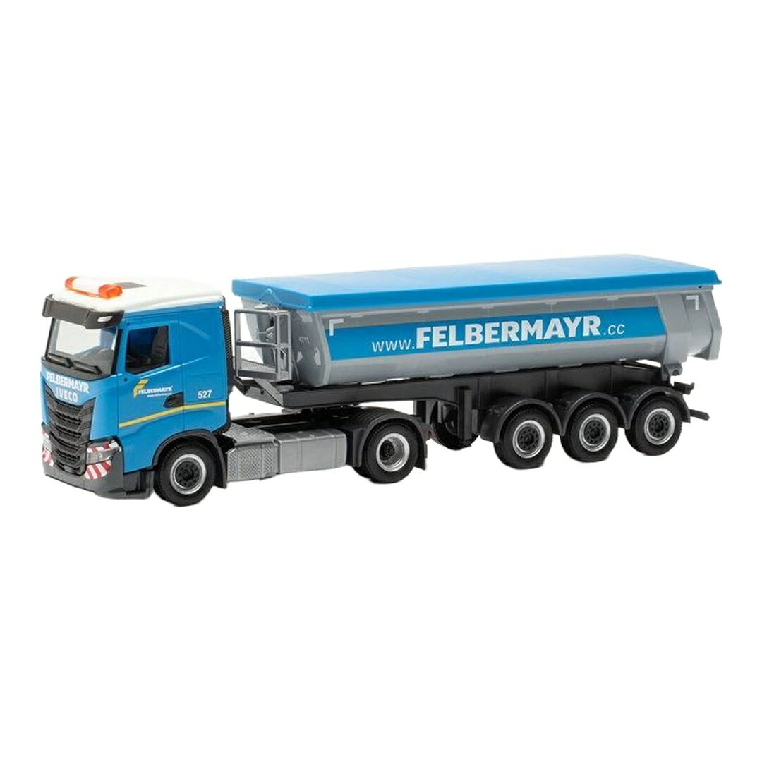 Felbermayr イベコ S-Way ラウンドトラフ セミトレーラー / Herpa 1/87 ミニカー トラック模型