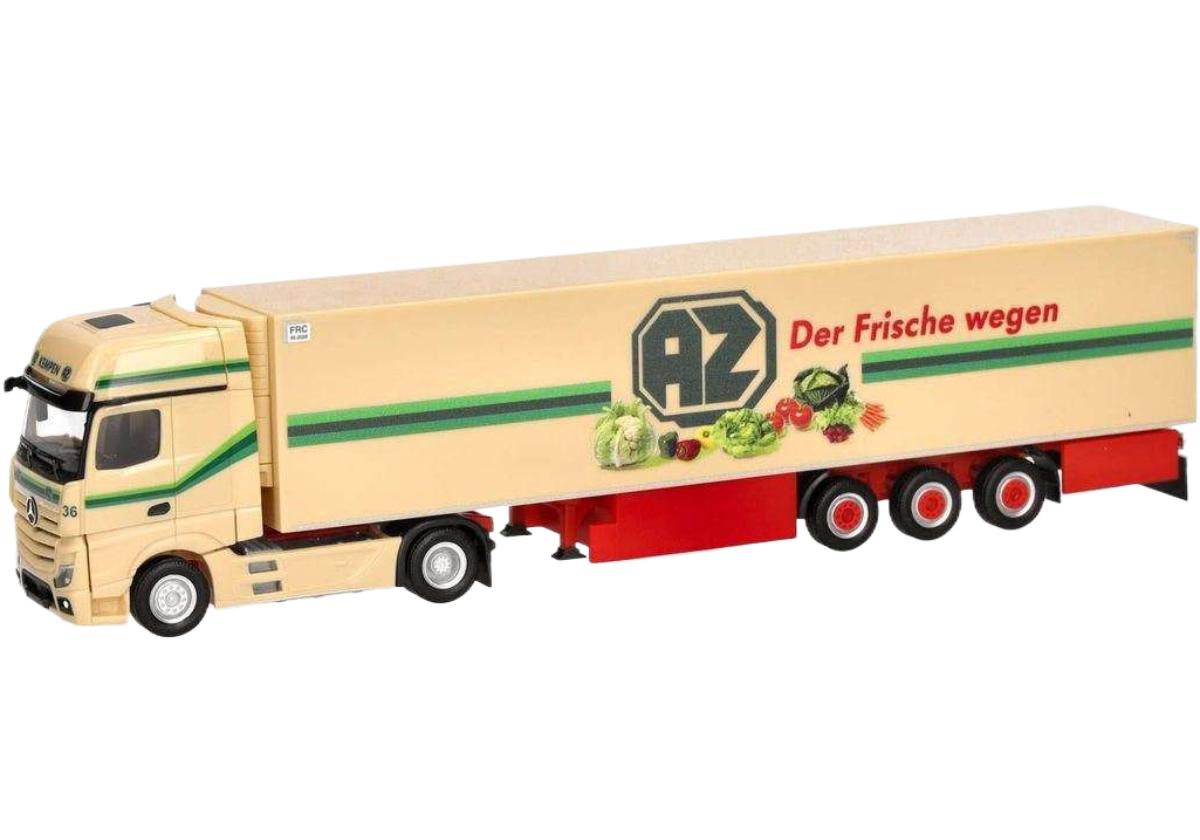 Hot Wheels - メルセデス ベンツ アクトロス L 18 トラック / Herpa 1/87 建設機械模型 工事車両