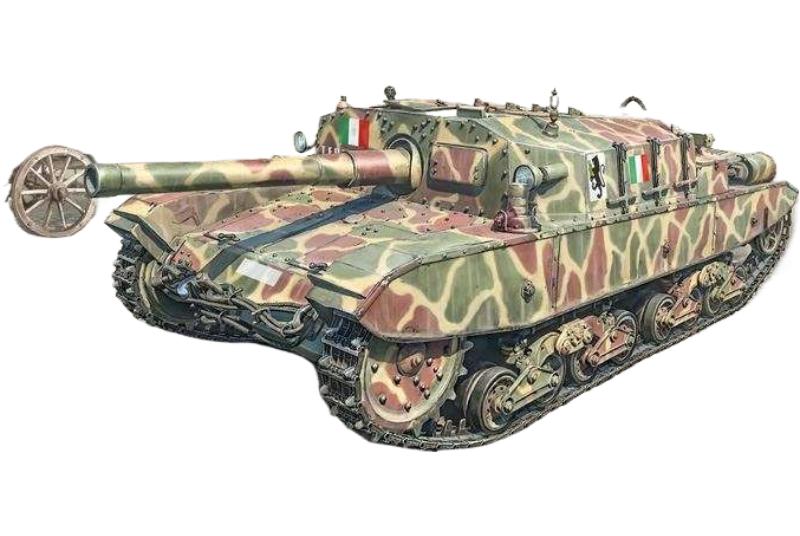 セモベンテ M43 da 105/25 バソット 6751 / Italeri 1/35 建設機械模型 工事車両