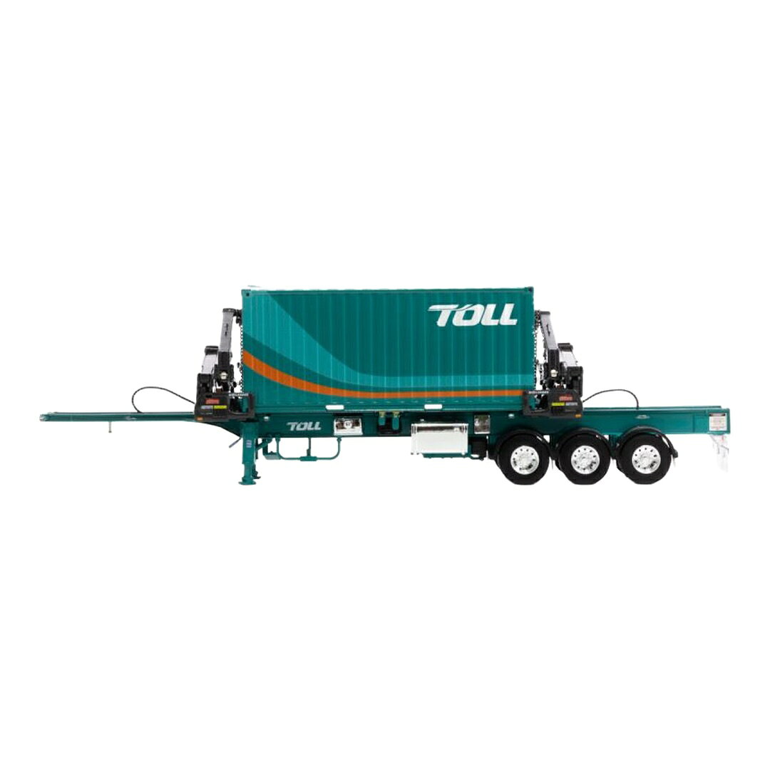 Toll ボックスローダー 20ftコンテナ付き トレーラー / Drake 1/50 ミニカー トラック模型