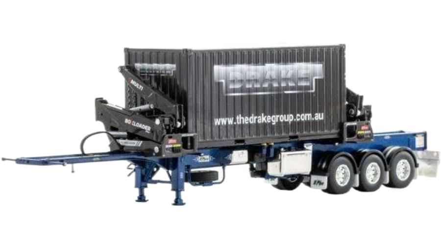 BoxLoader ブルーメタリック / Drake 1/50 建設機械模型 工事車両