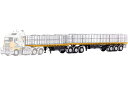 Big Hill Cranes Freighter Bダブルフラットトップセット トレーラー / Drake 1/50 建設機械模型 工事車両