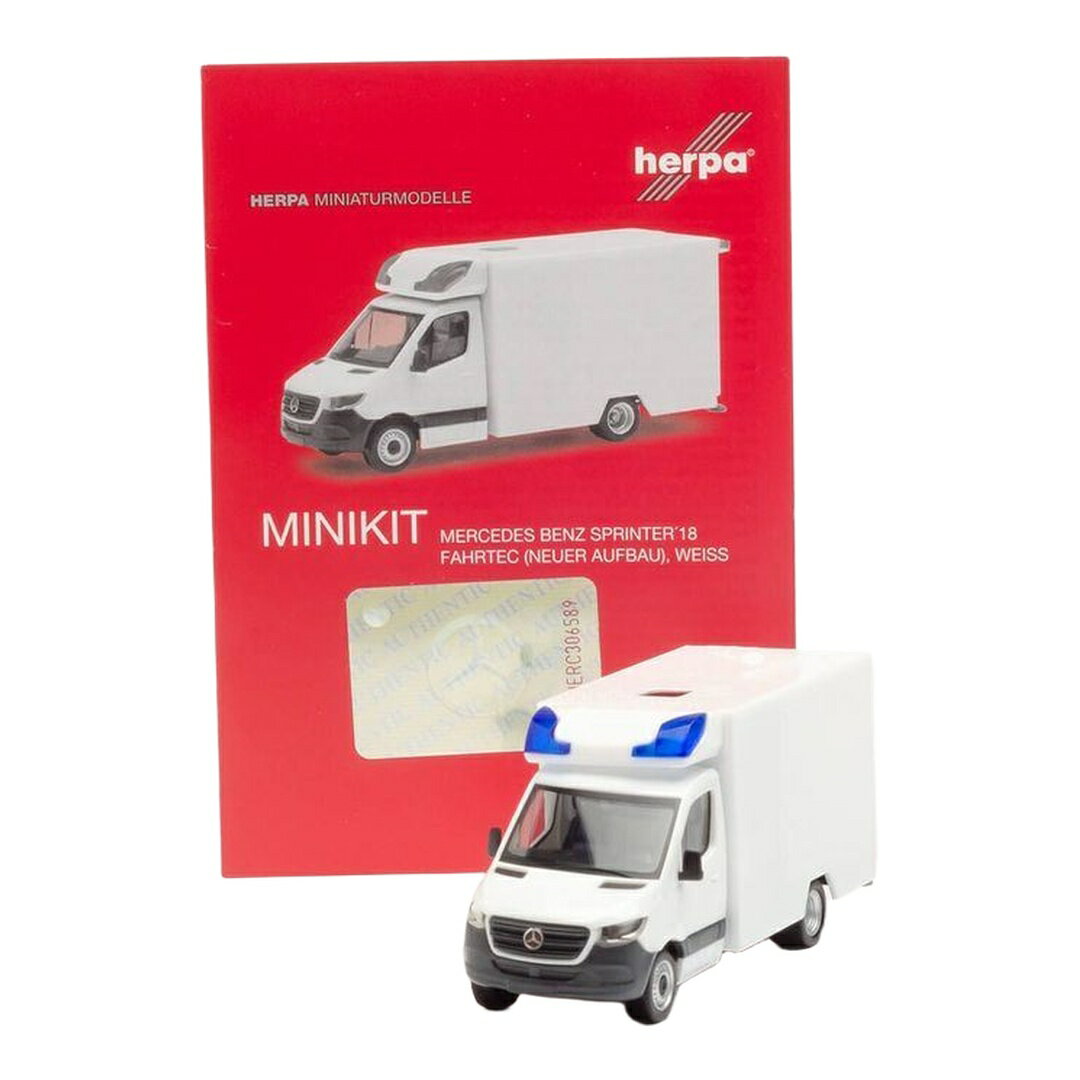 Rakuten - メルセデス・ベンツ スプリンター'18 Fahrtec 救急車 ホワイト / Herpa 1/87 組立キット