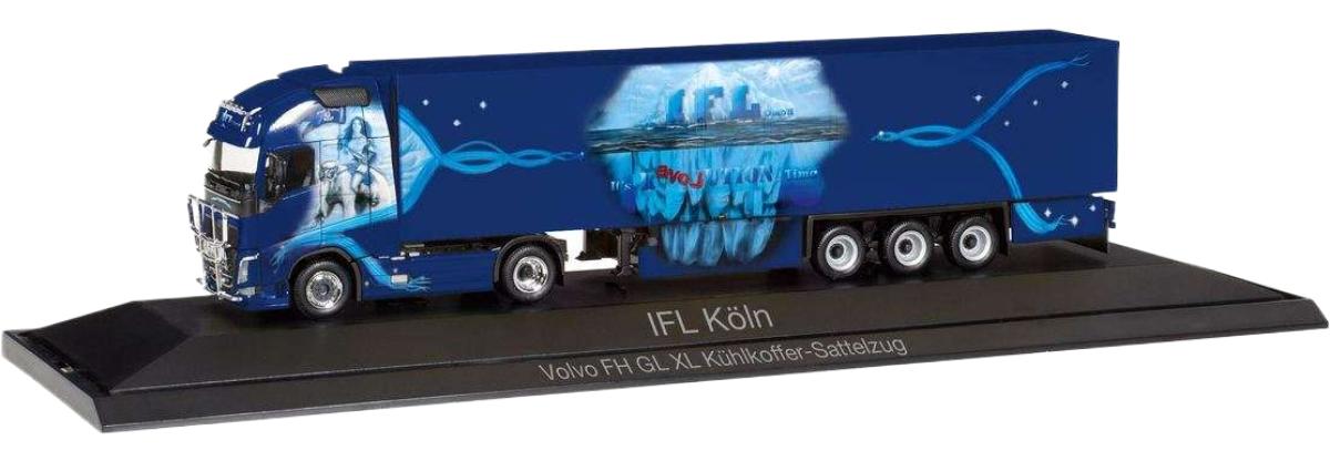 IFL Cologne Volvo FH Gl. XL 冷蔵 トラック / Herpa 1/87 建設機械模型 工事車両