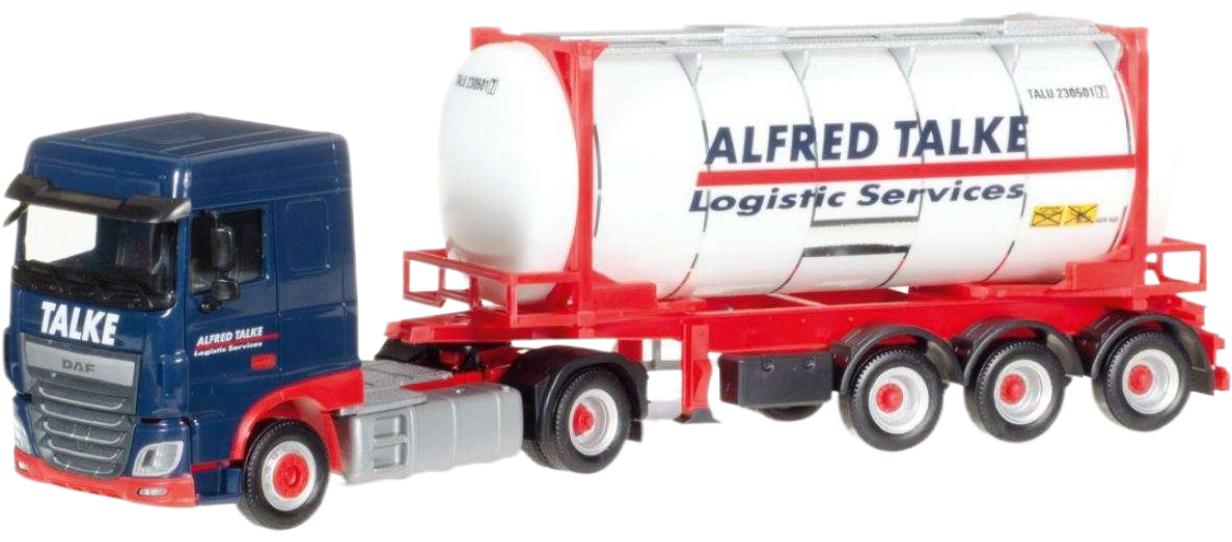 Hot Wheels - Talke Alfred DAF XF SC スワップコンテナ トレーラー / Herpa 1/87 建設機械模型 工事車両