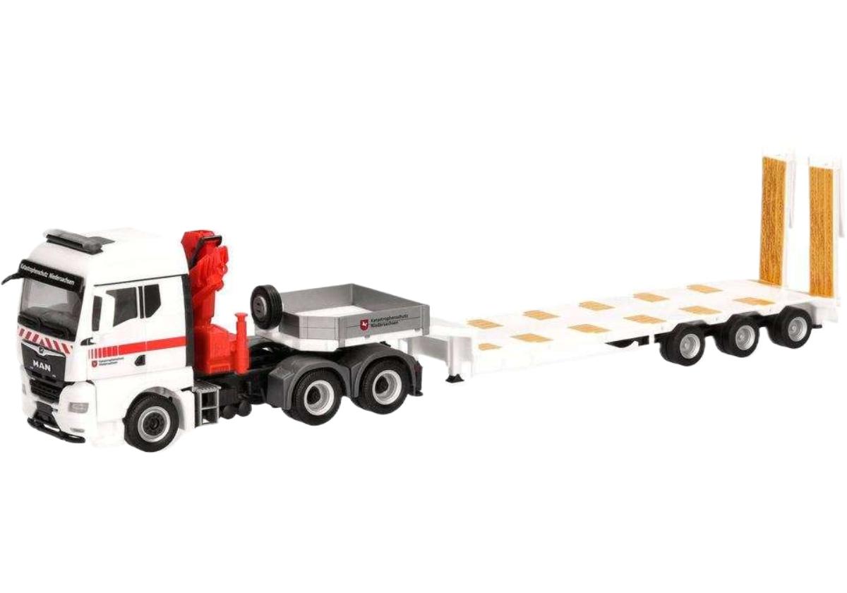 Katastrophenschutz Niedersachsen MAN TGX トラック / Herpa 1/87 建設機械模型 工事車両
