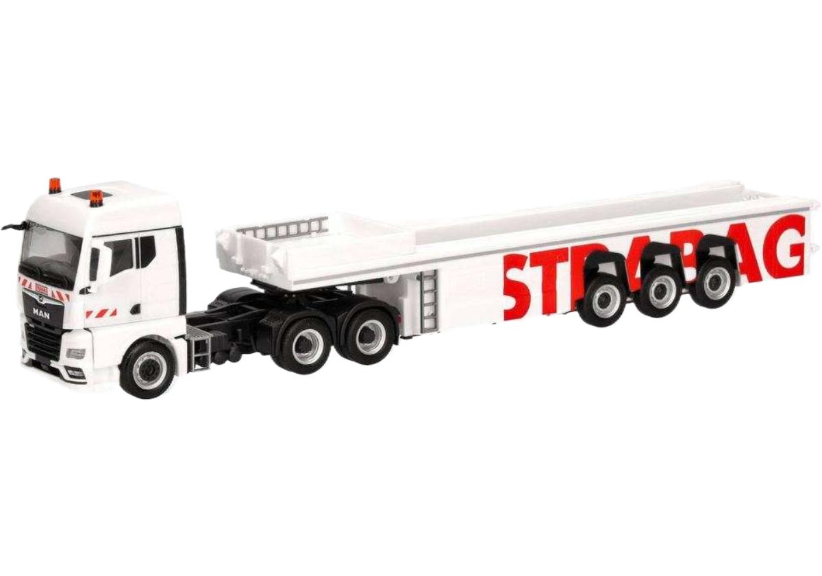 Strabag MAN TGX GM コンクリート連結 ミキサー / Herpa 1/87 建設機械模型 工事車両