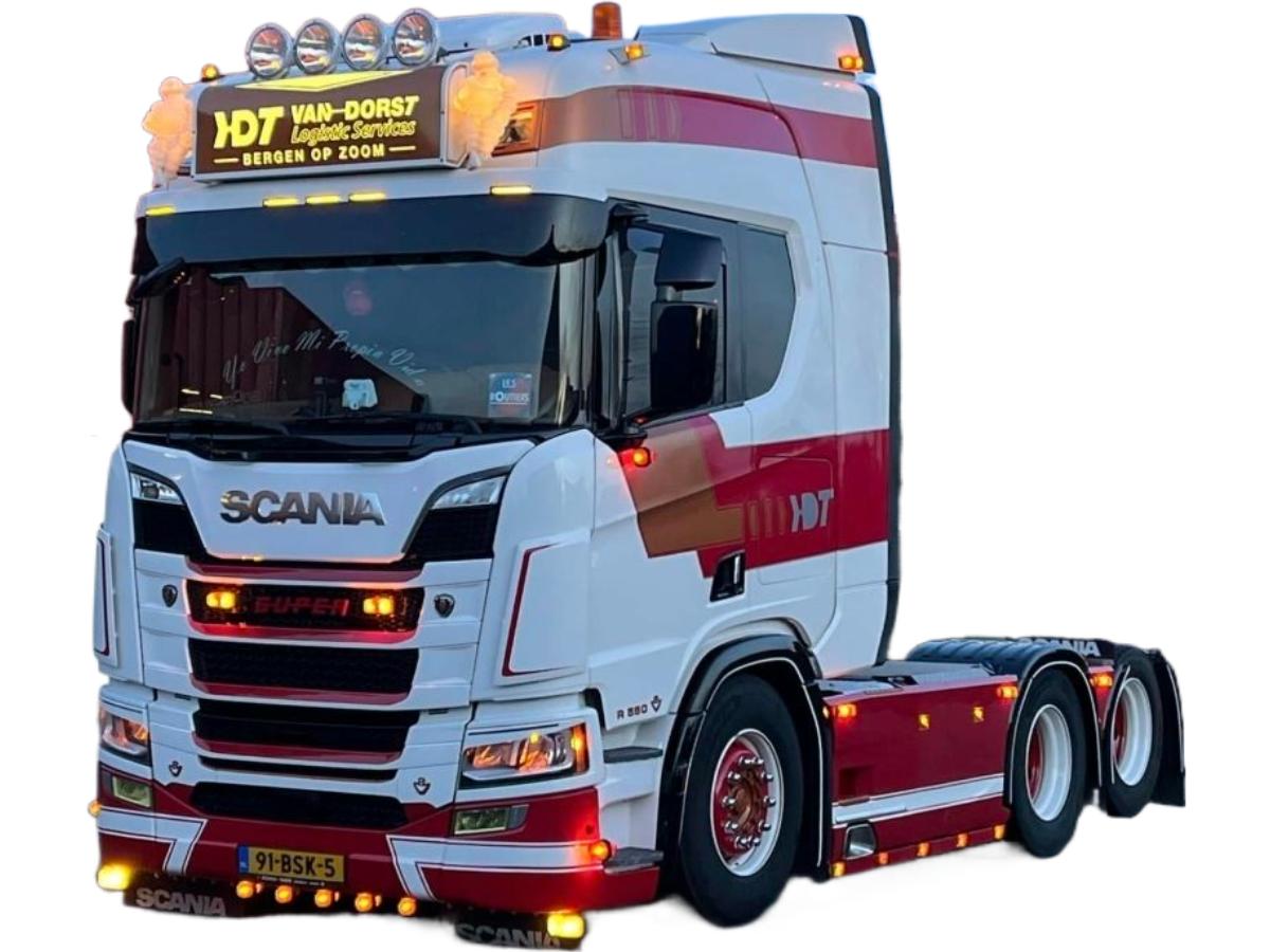 Van Dorst Logistics Scania R Serie High トラック / IMC 1/50 建設機械模型 工事車両