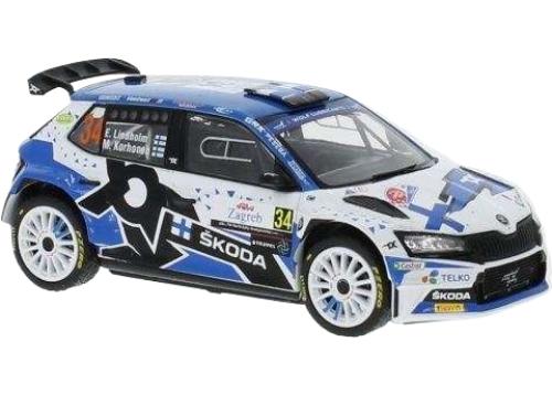 ラリークロアチア Skoda Fabia Rally 2 / IXO 1/43 ミニカー