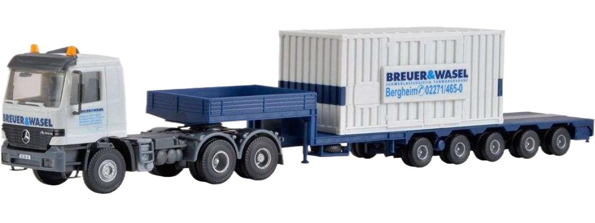 Breuer & Wasel Mercedes Benz Actros トラクタ / Kibri 1/87 建設機械模型 工事車両