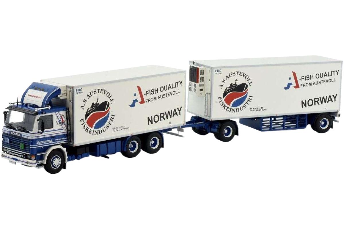 Langtransport Scania 142 2 トラクタ / Tekno 1/50 建設機械模型 工事車両