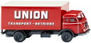 Union Transport Henschel ボックストラック トラック / Wiking 1/87 建設機械模型 工事車両