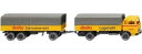 deuka Mercedes Benz 1620 フラットベッドトレーラートラック トレーラー / Wiking 1/87 建設機械模型 工事車両
