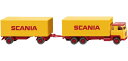 Scania Scania 111 ボックストレーラートレーラー トレーラー / Wiking 1/87 建設機械模型 工事車両