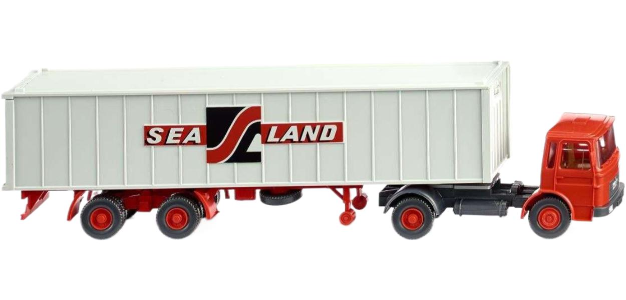 Sealand MAN コンテナトレーラートラック トレーラー / Wiking 1/87 建設機械模型 工事車両