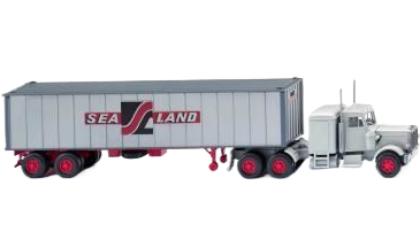 Sealand Peterbilt コンテナセミトレーラー / Wiking 1/87 建設機械模型 工事車両