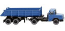 Magirus Deutz リアダンプセミトレーラー ブリリアントブルー トレーラー / Wiking 1/87 建設機械模型 工事車両