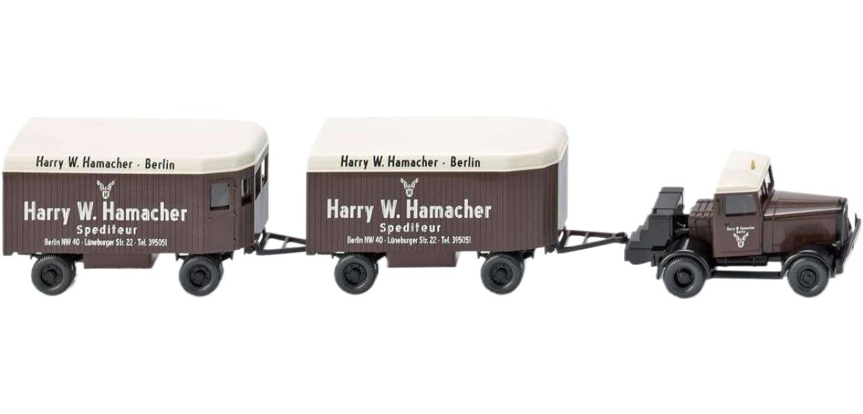 Hanomag ST 100 2 家具トレーラー トレーラー / Wiking 1/87 建設機械模型 工事車両