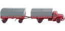 Spedition Gustav Mauler Mercedes Benz L 6600 フラットベッドトレーラートラック トレーラー / Wiking 1/87 建設機械模型 工事車両