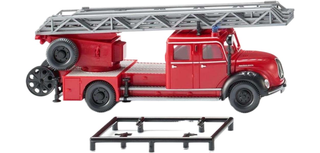 フォイアーヴェア Magirus DL 25h 回転はしご車 トラック / Wiking 1/87 建設機械模型 工事車両