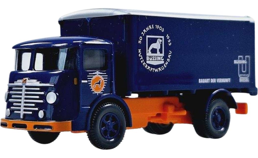Heinrich Bussing - Technik und Geschichte e.V. Bussing 4000 ボックス RiM-Edition トラック / Wiking 1/87 建設機械模型 工事車両
