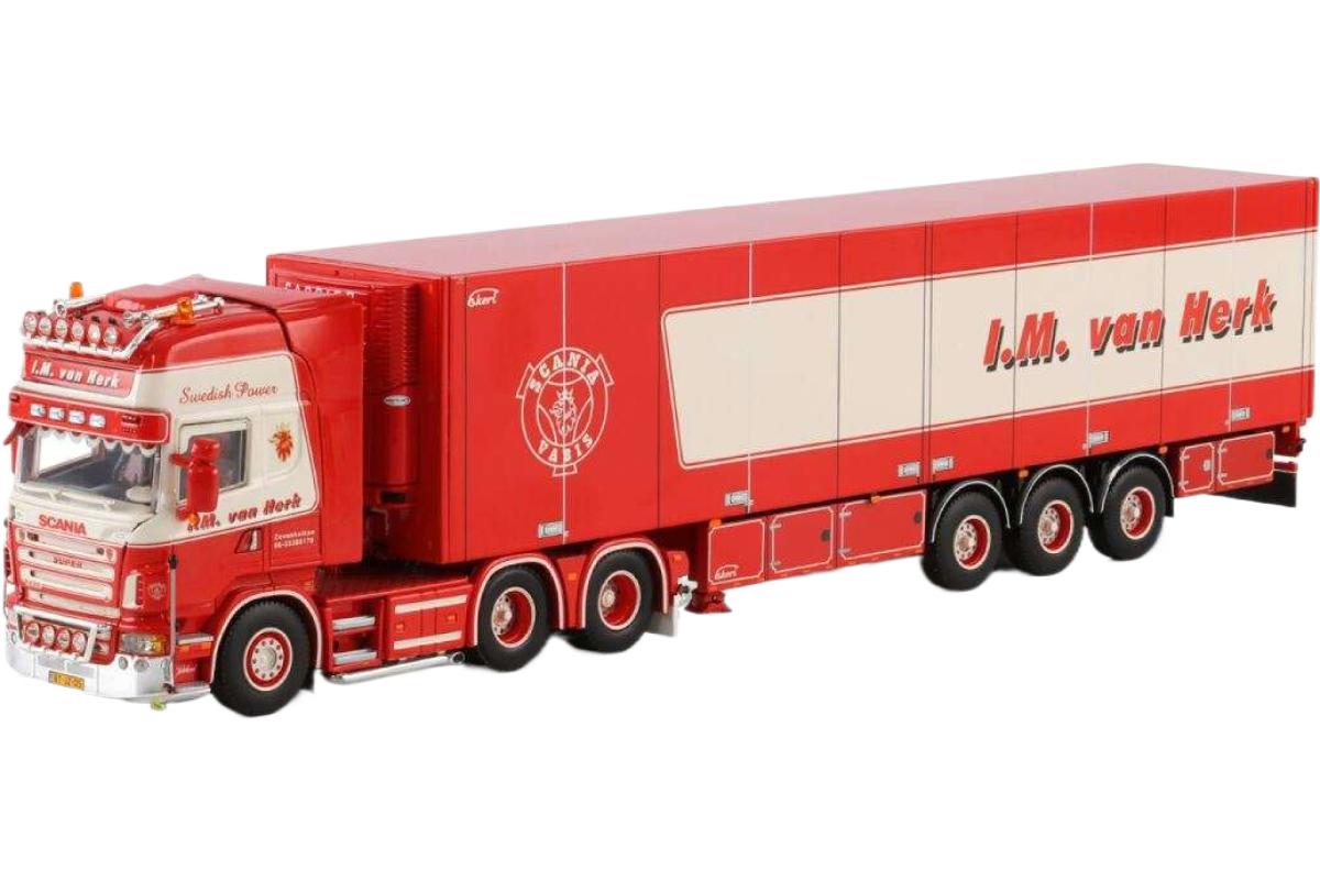 IM van Herk Scania R5 Topline 冷凍 トラック / WSI 1/50 建設機械模型 工事車両