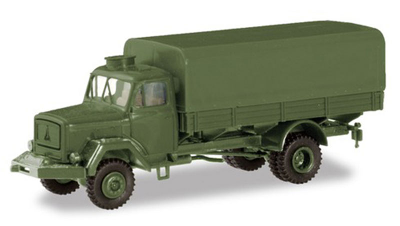 Armed Forces Magirus A 6500 トラック ハイクオリティプラスチック / Herpa 1/87 建設機械模型 工事車両