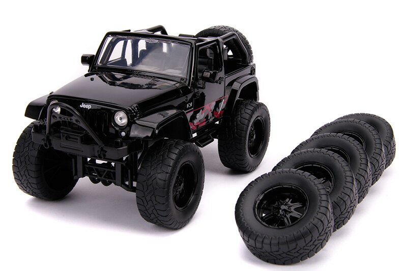 2007 Jeep Wrangler オフロード 替えホイール付き Just Trucks ミニカー / JADA 1/24