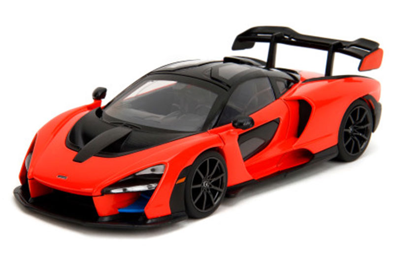 デッカードショウ McLaren Senna オレンジ & ブラック ワイルドスピード/ファイヤーブースト ミニカー / JADA 1/24