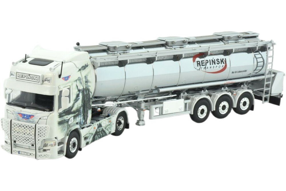 Repinski Scania Next Gen R Serie Highline 3axle タンカーセミトレーラー / TEKNO 1/50 建設機械模型 工事車両