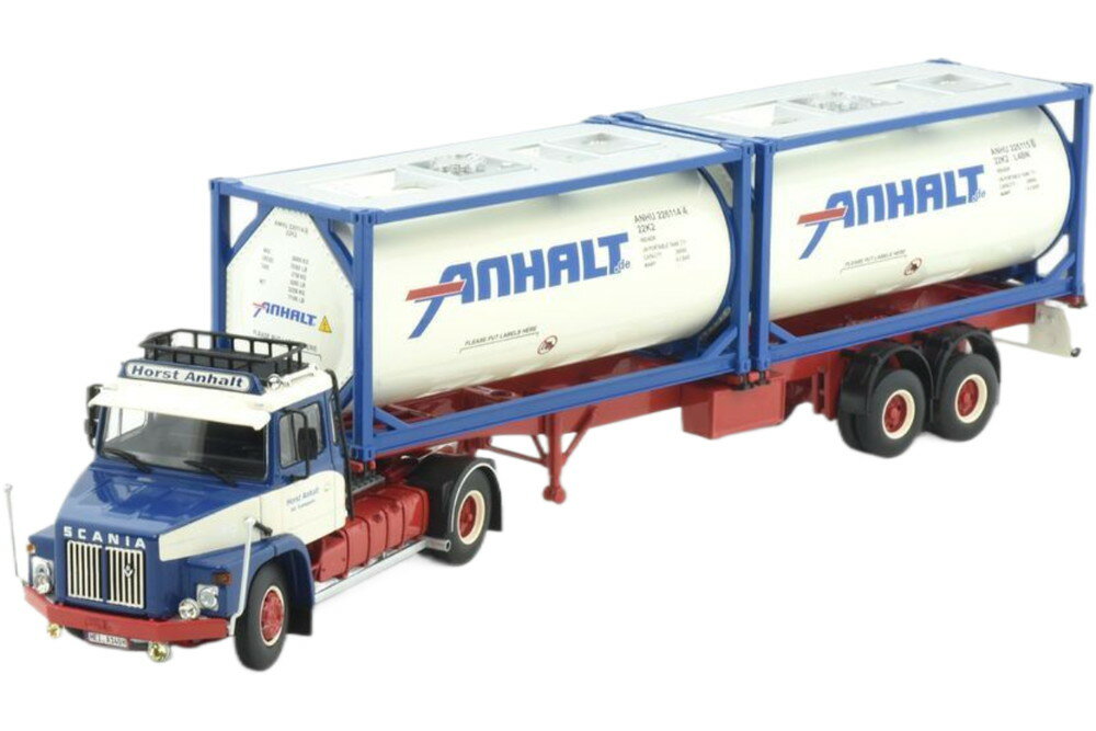 Rakuten - Anhalt Scania 140 Torpedo タンクコンテナトレーラー トレーラー / TEKNO 1/50 建設機械模型 工事車両