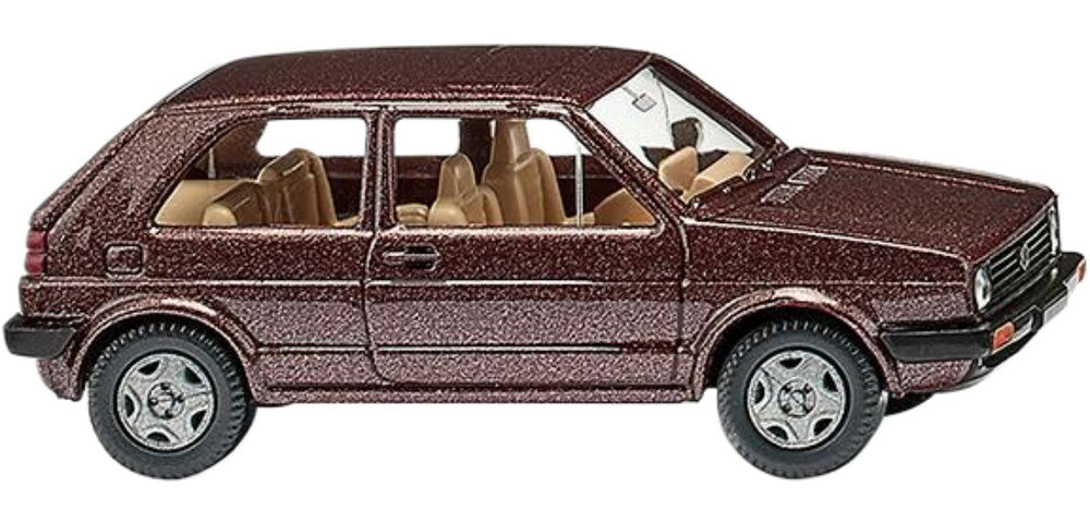 Volkswagen Golf II ブラウン / Wiking 1/87 ミニカー 模型