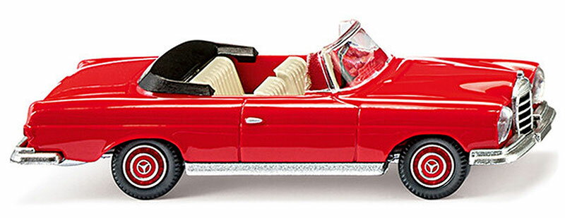 Mercedes-Benz 280 SE カブリオレ / コンバーチブル レッド ミニカー / WIKING 1/87