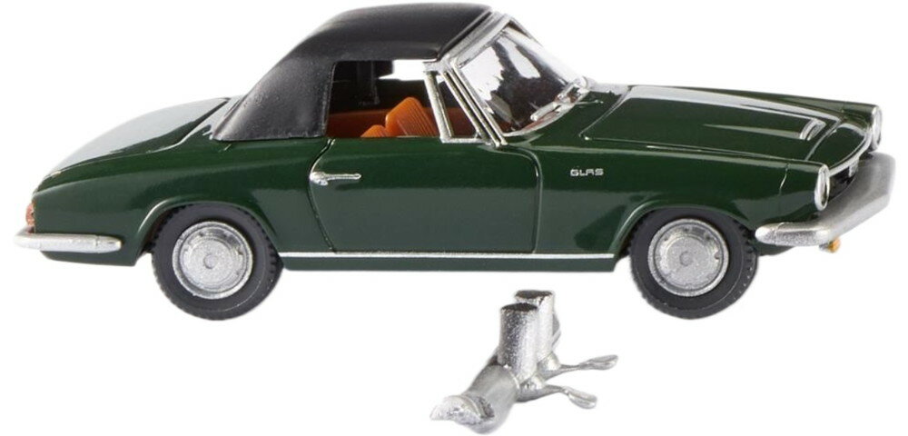 Glas 1700 GT Cabrio / Wiking 1/87 ミニカー 模型